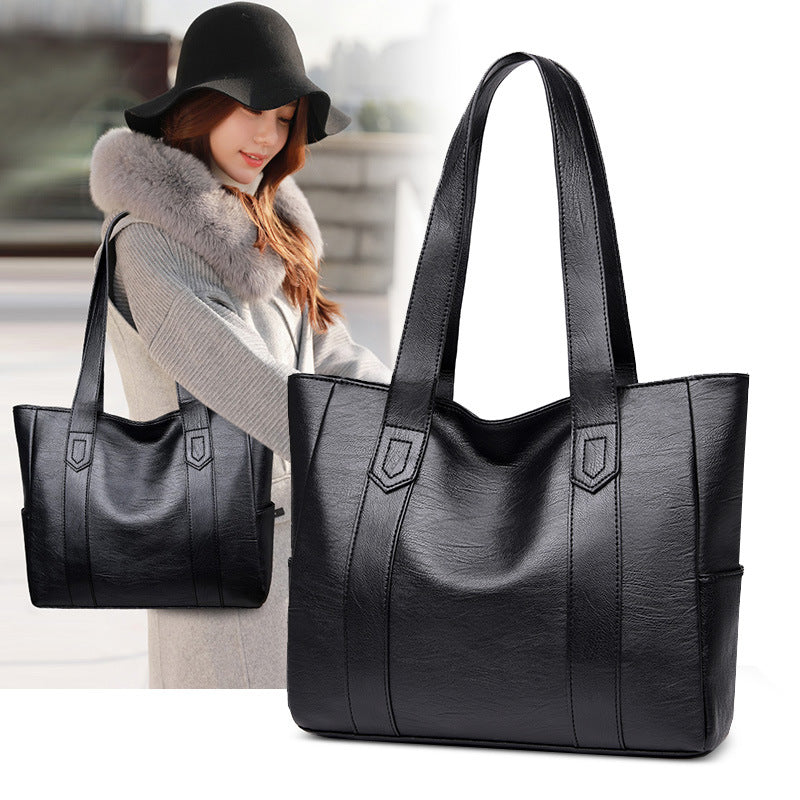 2020 cross-border women's bags new fashion large-capacity pu shoulder bag casual messenger bag mother bag