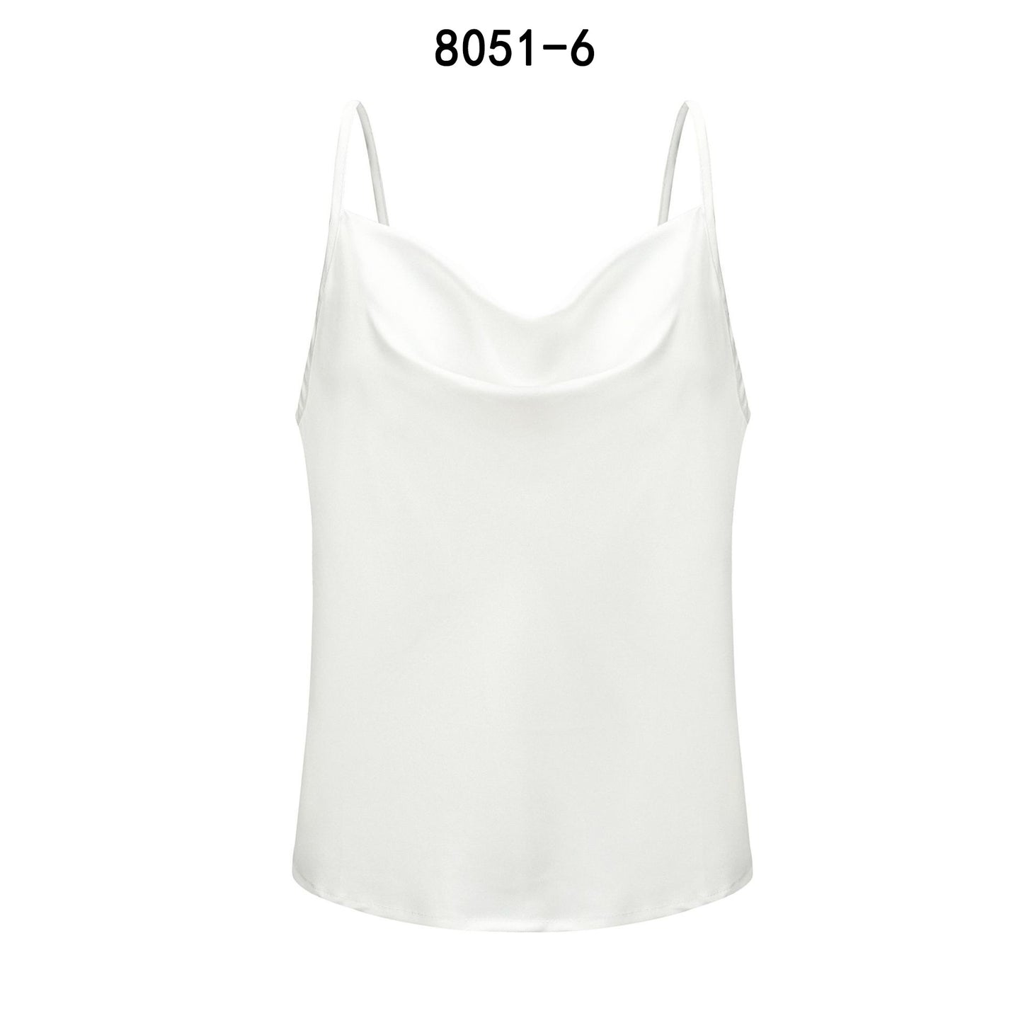 2022 Cross-border European and American foreign trade solid color camisole vest women's outer wear camisole women's tops Amazon women's clothing