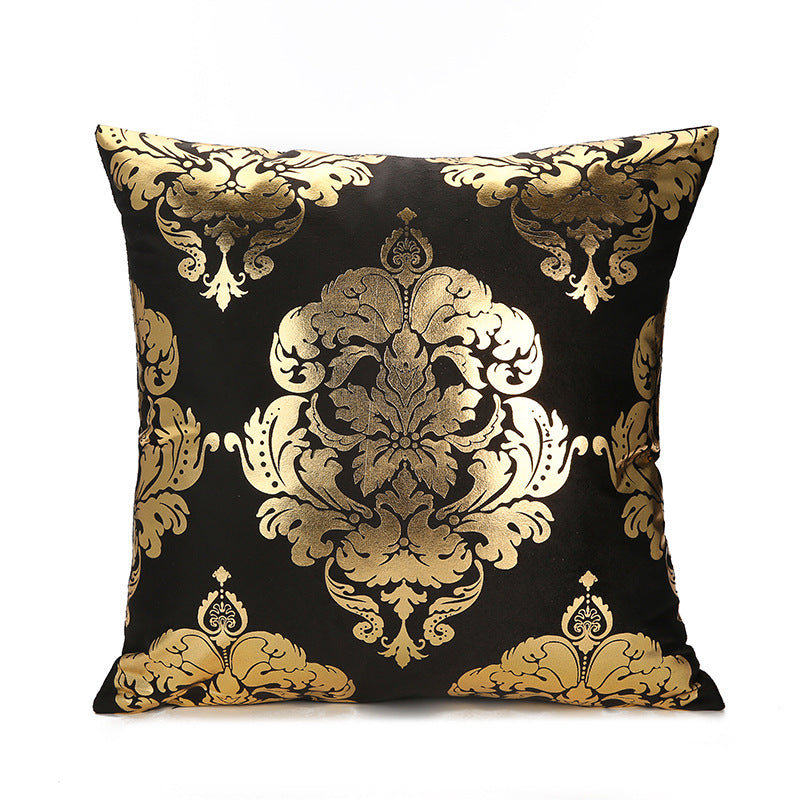 2023 Bronzing Pillow Cover Home Amazon Hot Style Home European Classical Sofa Cushion Cover Cross-border Pillow Cover