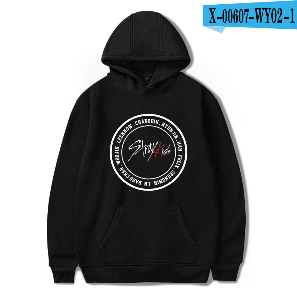 2019 new Korean men's group stray kids Korean version trend hooded sweaters for men and women