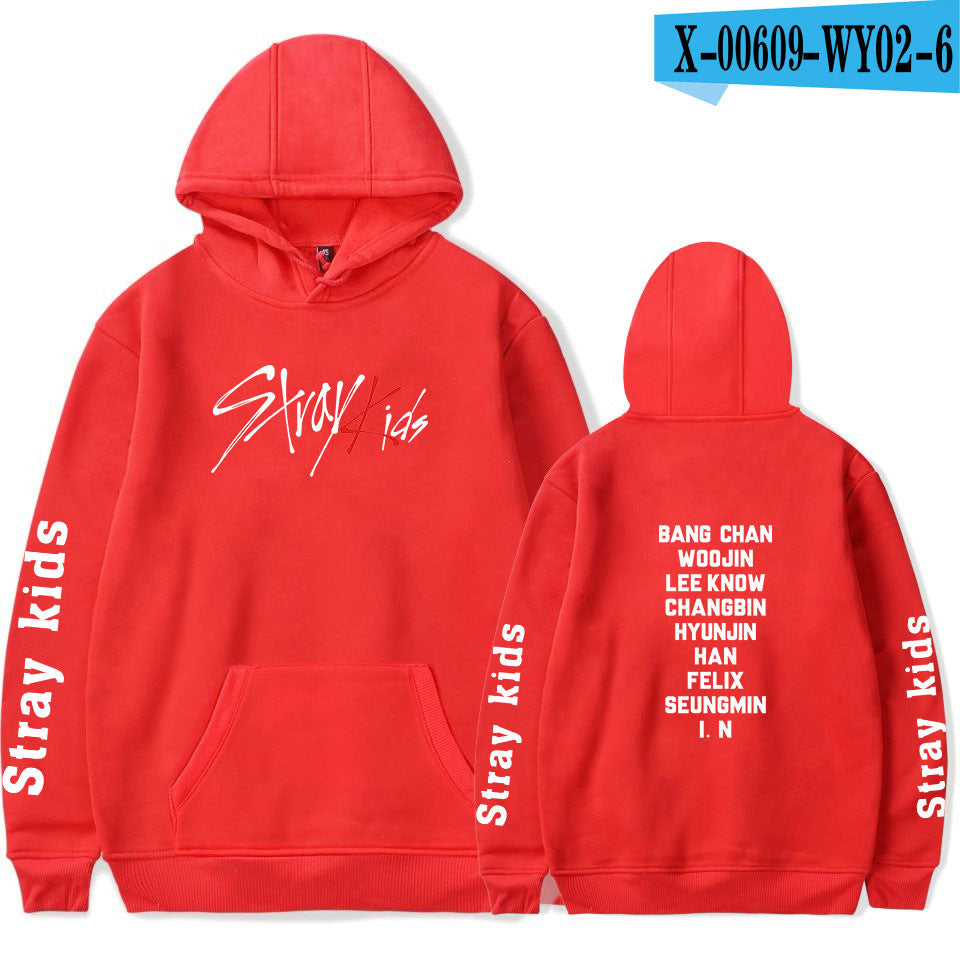 2019 new Korean men's group stray kids Korean version trend hooded sweaters for men and women