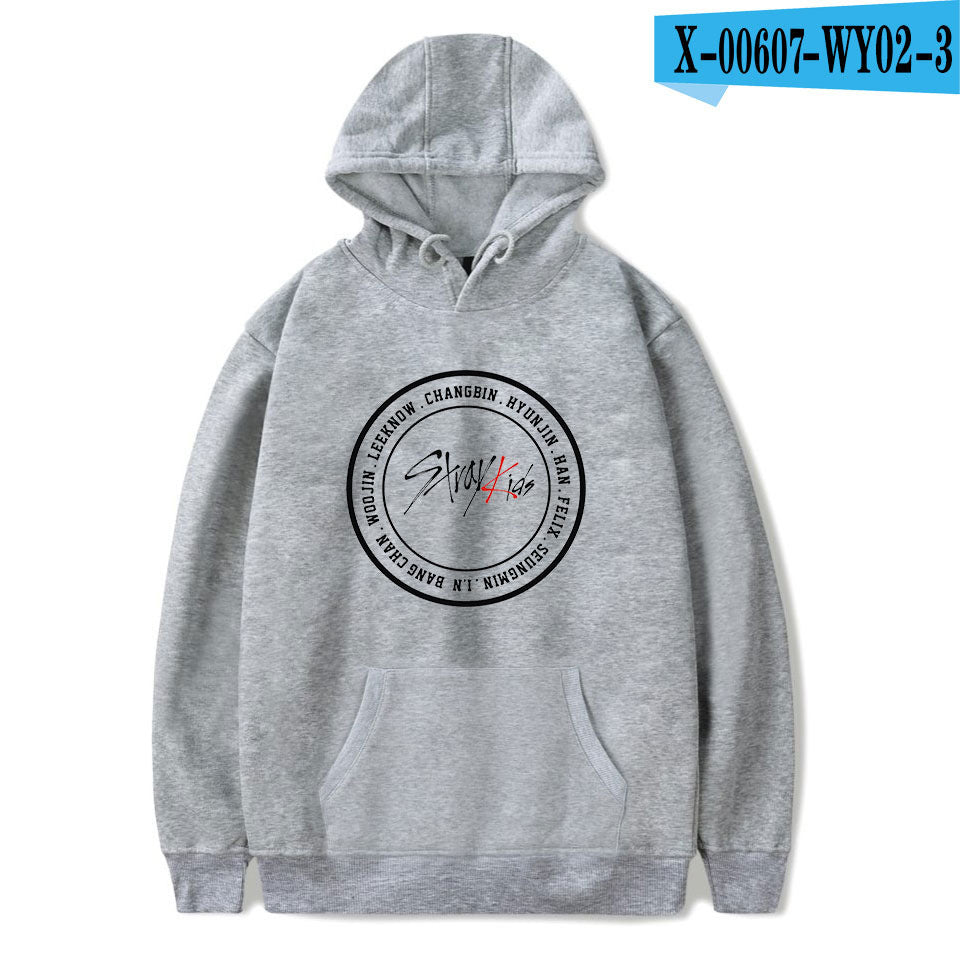 2019 new Korean men's group stray kids Korean version trend hooded sweaters for men and women