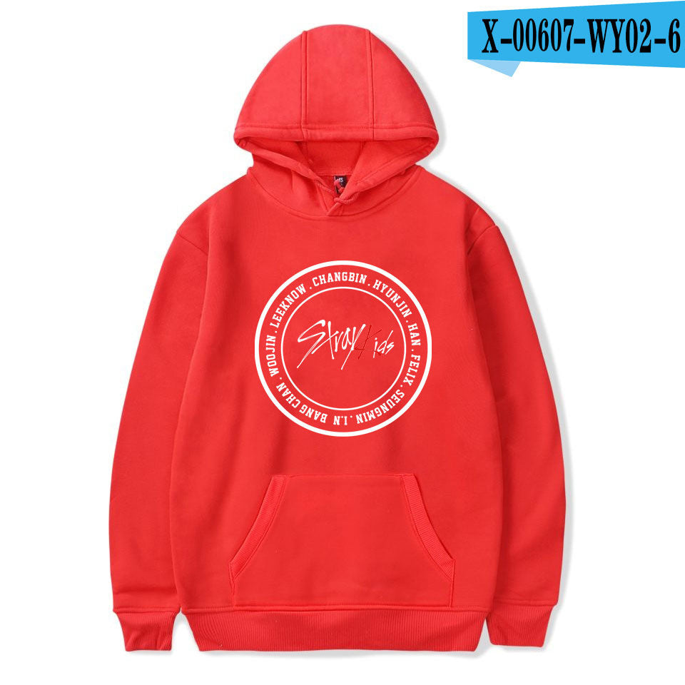 2019 new Korean men's group stray kids Korean version trend hooded sweaters for men and women