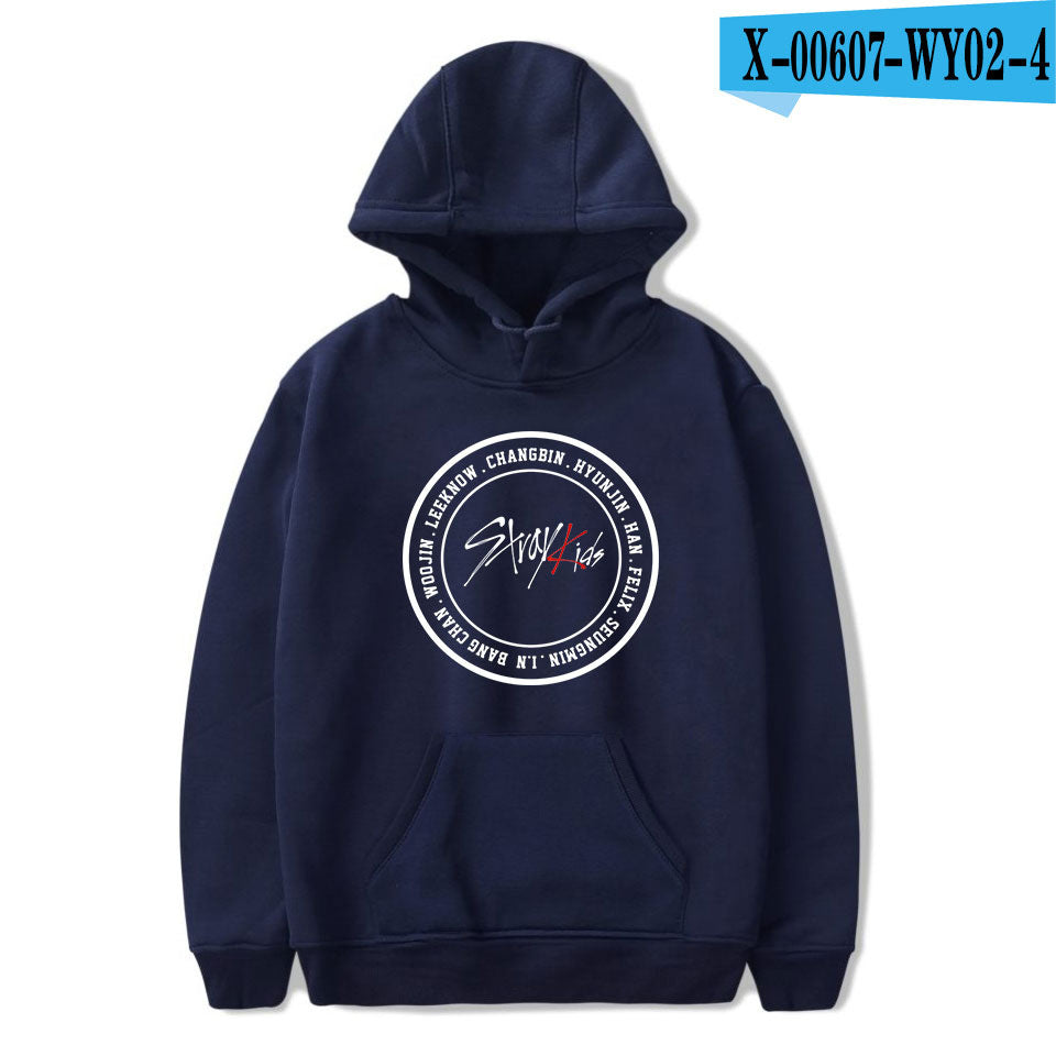 2019 new Korean men's group stray kids Korean version trend hooded sweaters for men and women