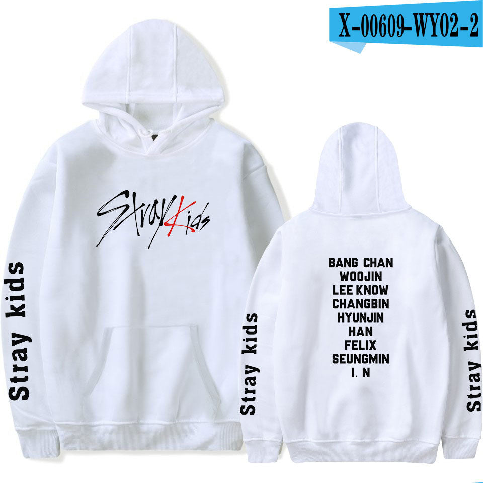 2019 new Korean men's group stray kids Korean version trend hooded sweaters for men and women