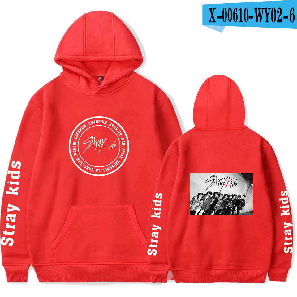 2019 new Korean men's group stray kids Korean version trend hooded sweaters for men and women