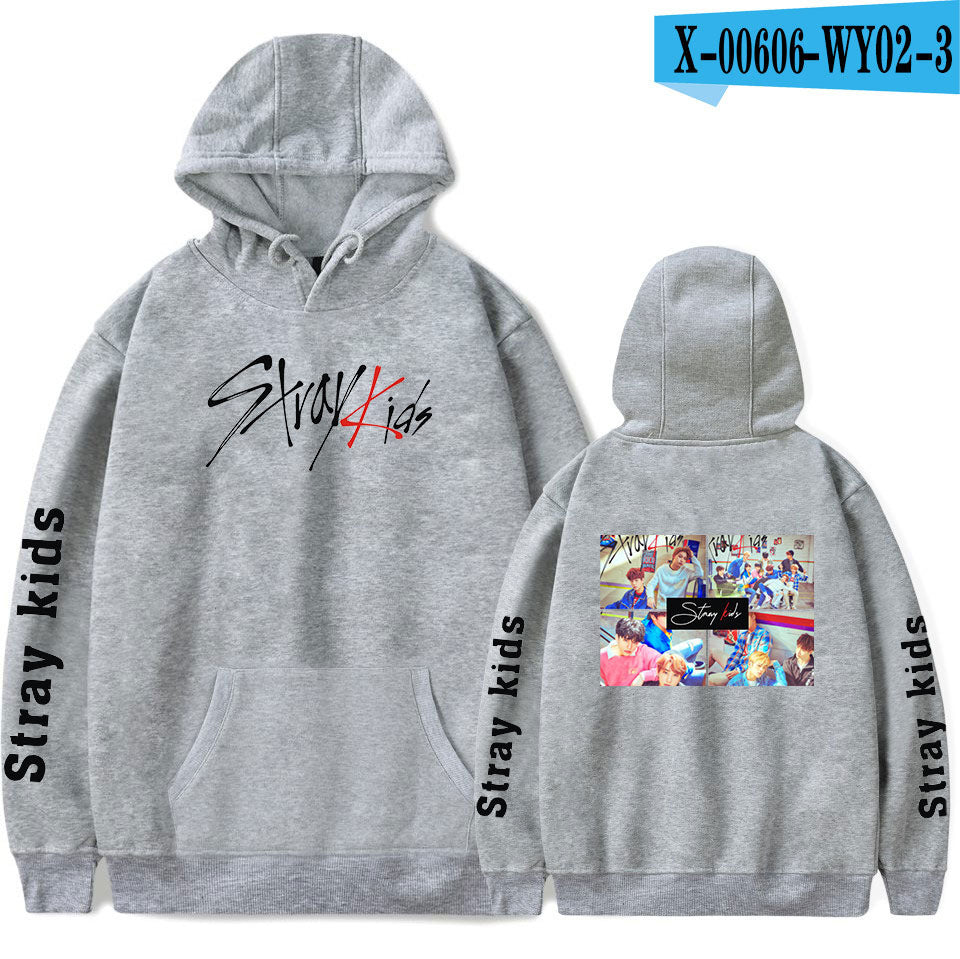 2019 new Korean men's group stray kids Korean version trend hooded sweaters for men and women