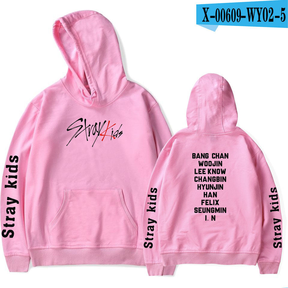 2019 new Korean men's group stray kids Korean version trend hooded sweaters for men and women