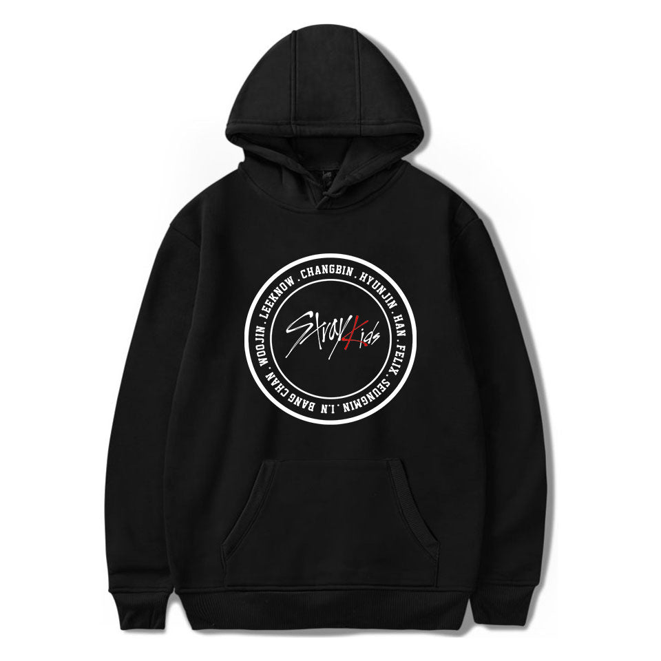 2019 new Korean men's group stray kids Korean version trend hooded sweaters for men and women