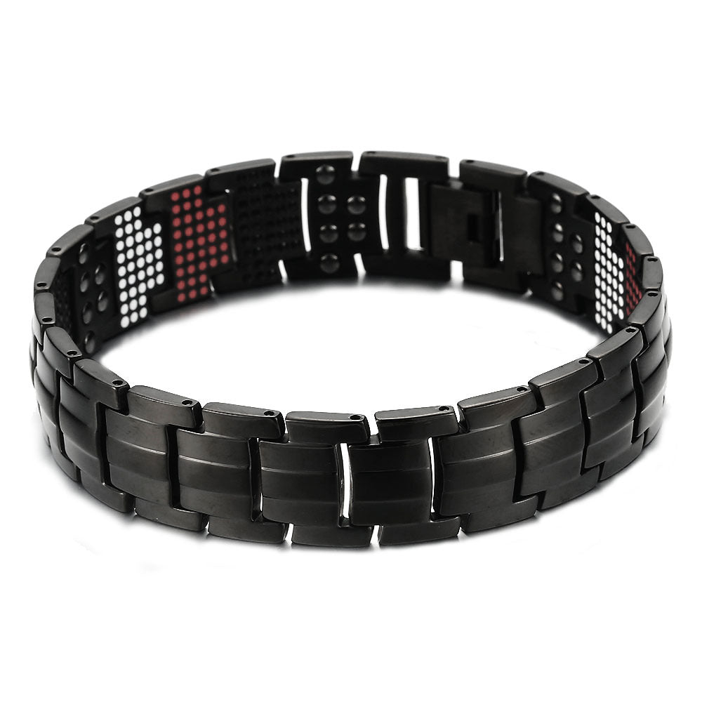 AliExpress Hot Bracelet 15*210mm Health Bracelet Pure Titanium Magnetic Germanium Ion Health Element Bracelet