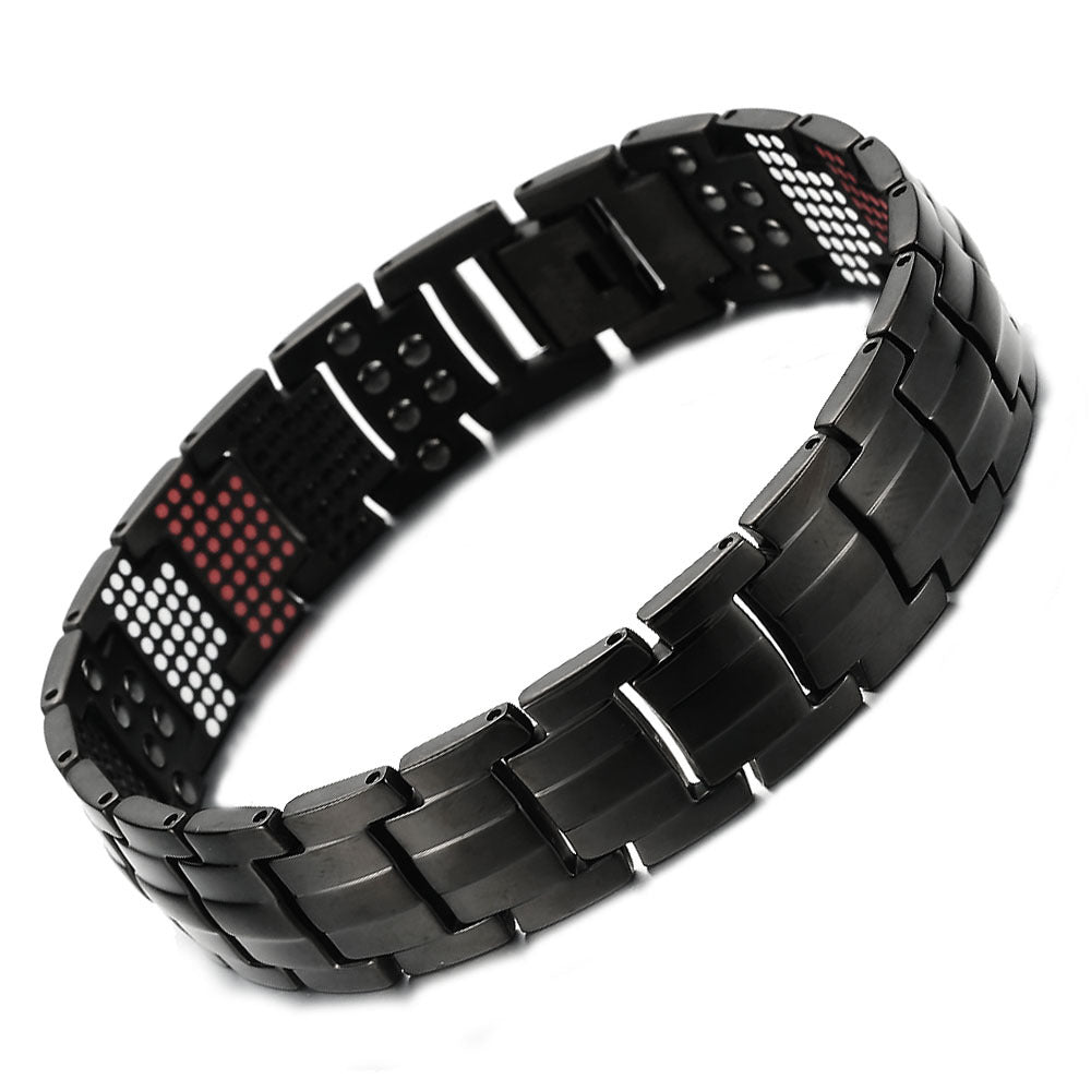 AliExpress Hot Bracelet 15*210mm Health Bracelet Pure Titanium Magnetic Germanium Ion Health Element Bracelet