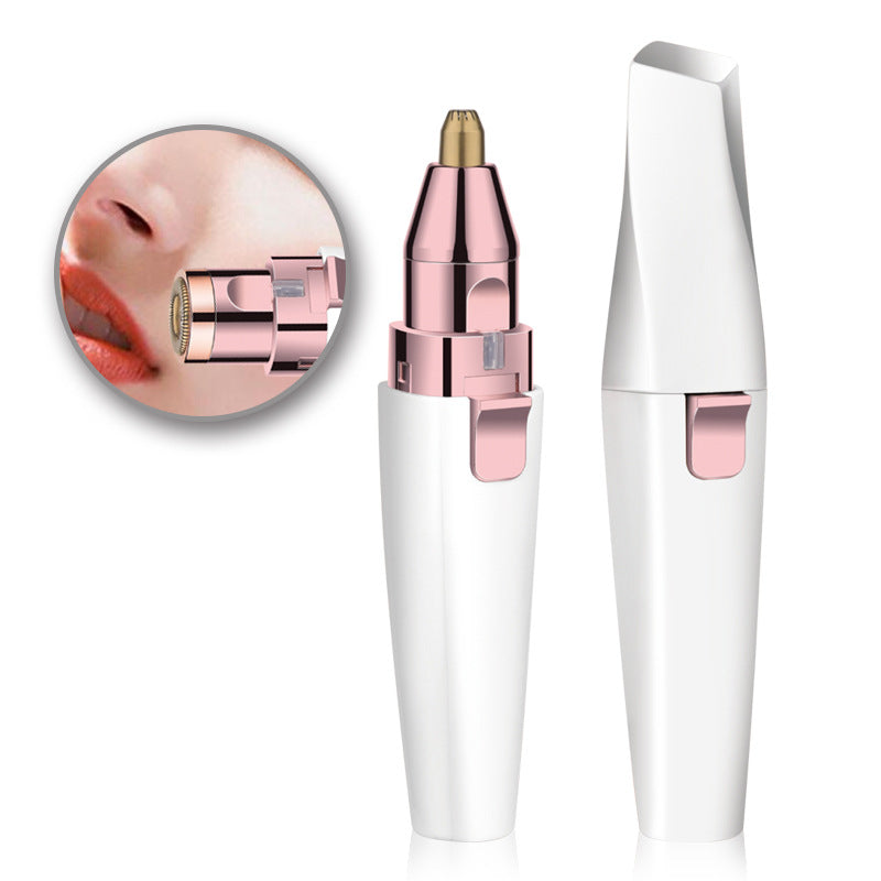 2 in 1 Electric Eyebrow Trimmer Women's Shaver Lipstick Women's Eyebrow Trimmer Electric Eyebrow Trimmer Artifact Wholesale