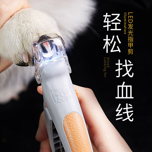 Wholesale led pet nail clippers, cat nail clippers, dog novices, special artifact supplies for medium and large dogs and cat claws