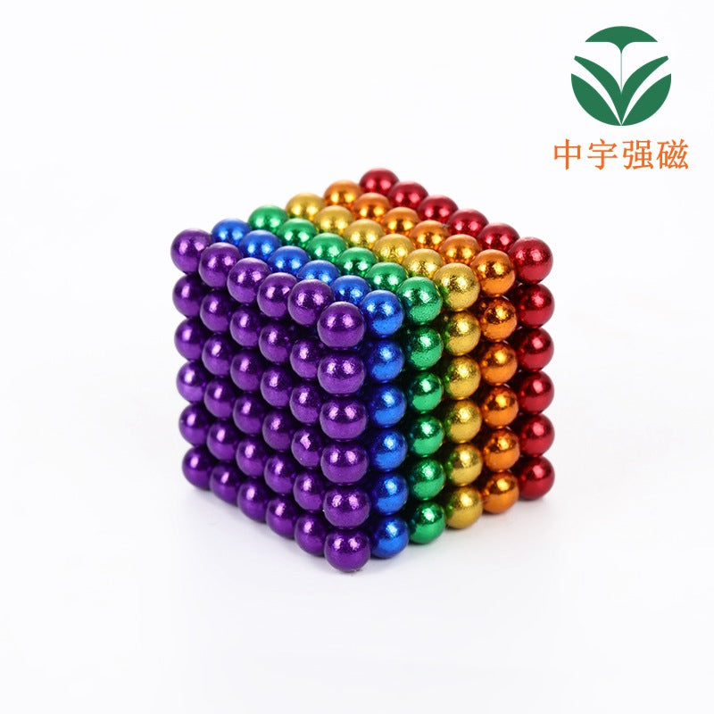 5mm216pcs Color Magnetic Ball Bucky Ball Magnetic Ball Magnetic Rubik's Cube Jigsaw Toy Factory Outlet Color