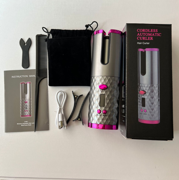 Wireless charging curling iron cross-border automatic curling artifact USB charging lazy portable home curling iron