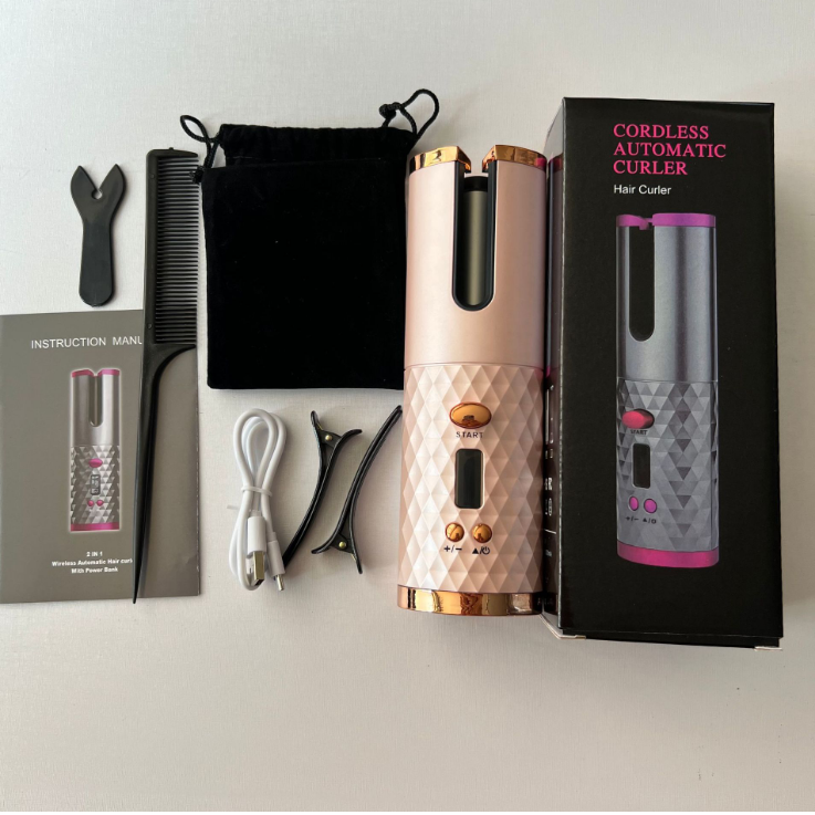 Wireless charging curling iron cross-border automatic curling artifact USB charging lazy portable home curling iron