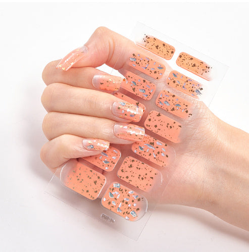 3d Laser Bronzing Craft Nail Applique Nail Sticker