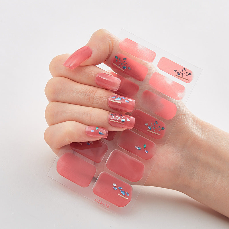 3d Laser Bronzing Craft Nail Applique Nail Sticker