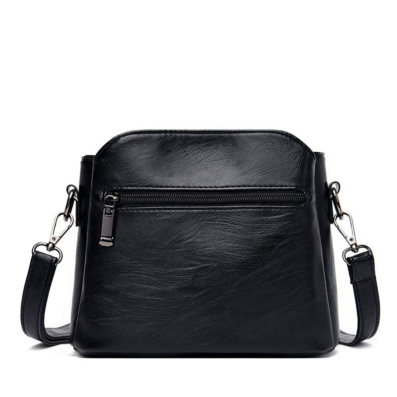 Women's bag 2022 new mother bag Korean version all-match shoulder Messenger bag simple all-match splicing middle-aged women's bag wholesale