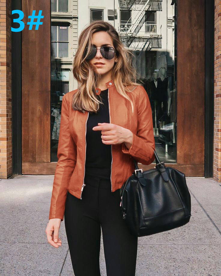 2024eBay Amazon hot sale temu European and American new products hot sale autumn and winter fashion leather suit small jacket women's clothing