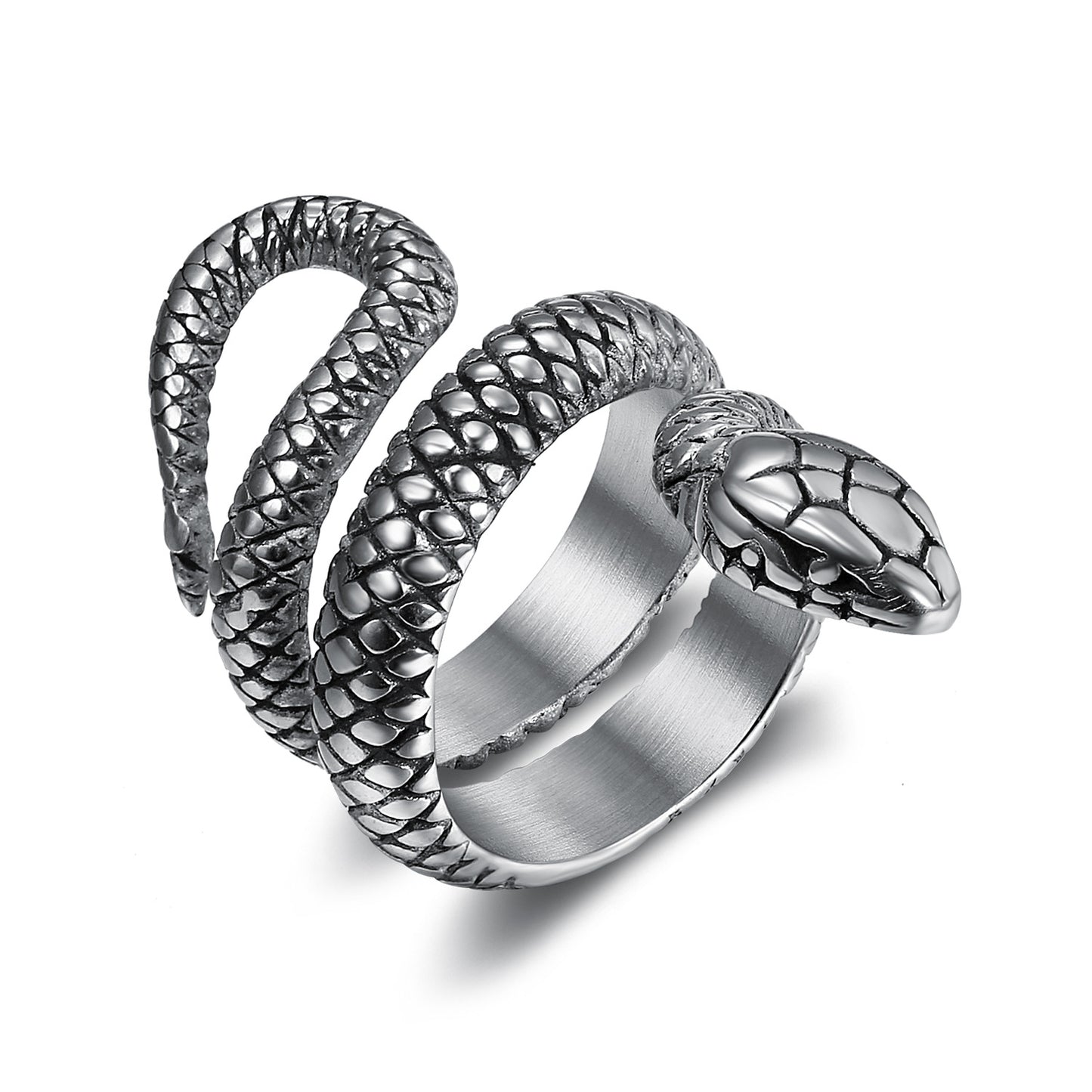 2020 New Product Titanium Steel Men's Snake Ring Spot Supply