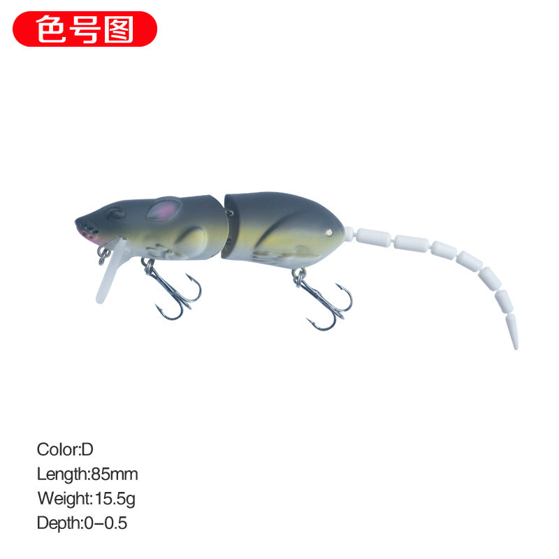 15.5g/15.5cm luya bait mouse bionic broken section long throw pencil mino cocked mouth artificial bait fake bait 9008