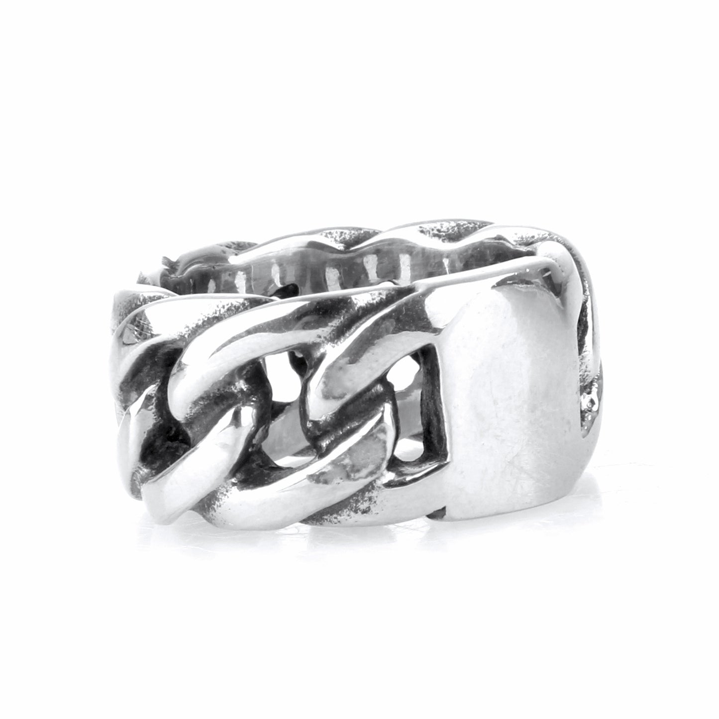 2015 manufacturers new European and American stainless steel ring men's tail ring fashion simple titanium steel chain ring