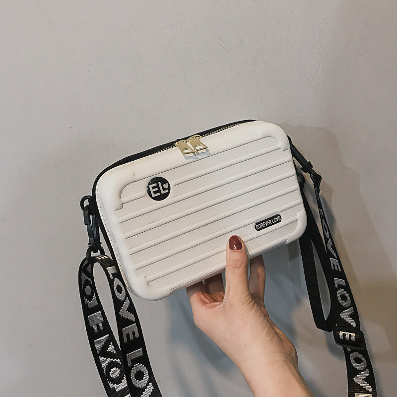 2019 trendy new fashion mini suitcase bag small square all-match single shoulder Messenger box bag personalized small bag