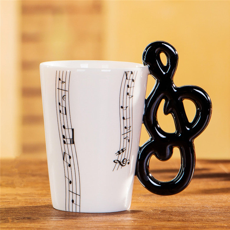 Yoko / ceramic electric guitar mug ins milk cup musical instrument notes cup cup coffee cup foreign trade Zakka