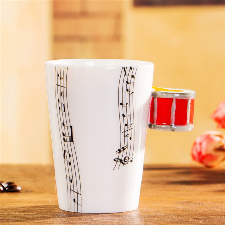 Yoko / ceramic electric guitar mug ins milk cup musical instrument notes cup cup coffee cup foreign trade Zakka