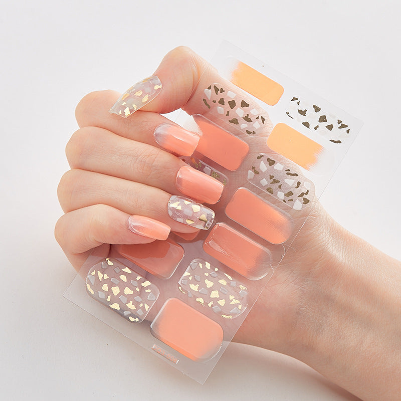 3d Laser Bronzing Craft Nail Applique Nail Sticker