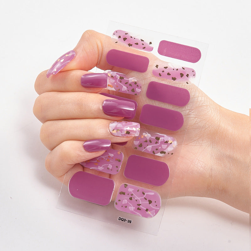 3d Laser Bronzing Craft Nail Applique Nail Sticker