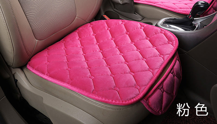 Winter plush three-piece car seat cushion without backrest non-slip wool cushion leaflet office chair cushion factory wholesale