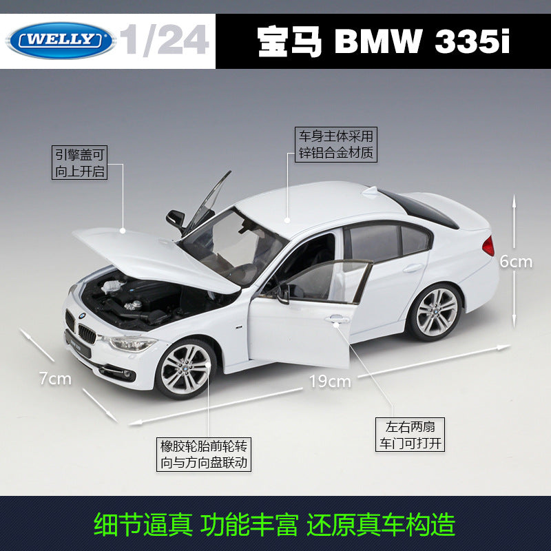 WELLY 1:24 BMW BMW three series sedan 335i alloy car model collection gift