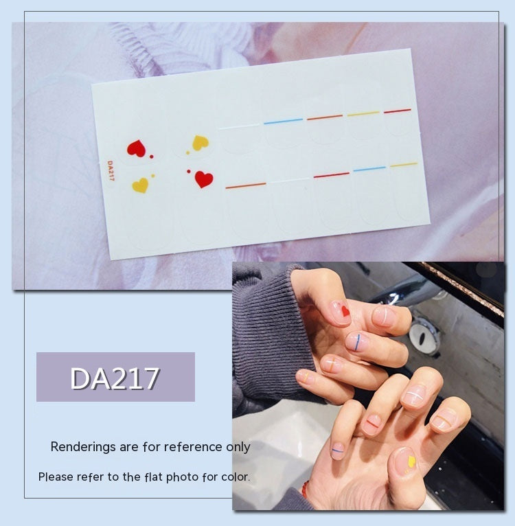 Women's Fashion Simple Nail Sticker