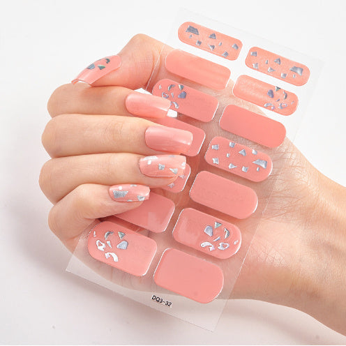 3d Laser Bronzing Craft Nail Applique Nail Sticker