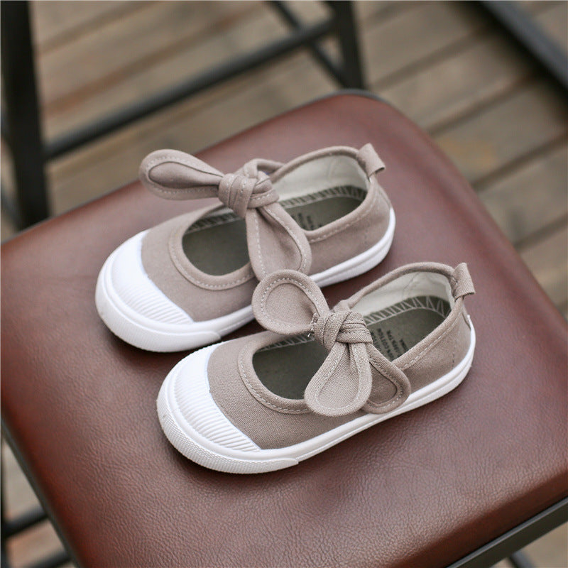 2020 spring and autumn new baby canvas shoes boys indoor shoes girls white shoes kindergarten students shoes wholesale