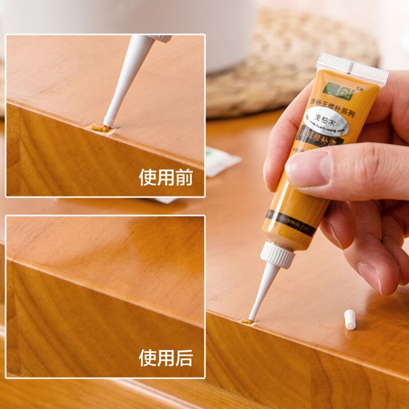 Wooden door, floor, furniture repair paste, wood potholes, scratches, repair paint, repair materials, base line, furniture repair paint