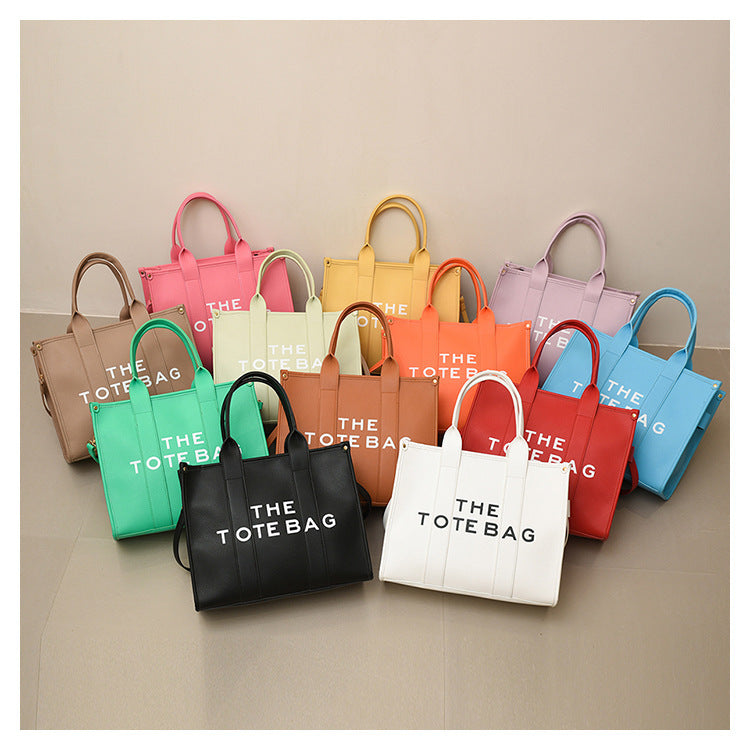 2023 New Printing Simple Tote Bag Large-capacity Letter Handheld Underarm Bag Fashion Trend One Shoulder Messenger Bag