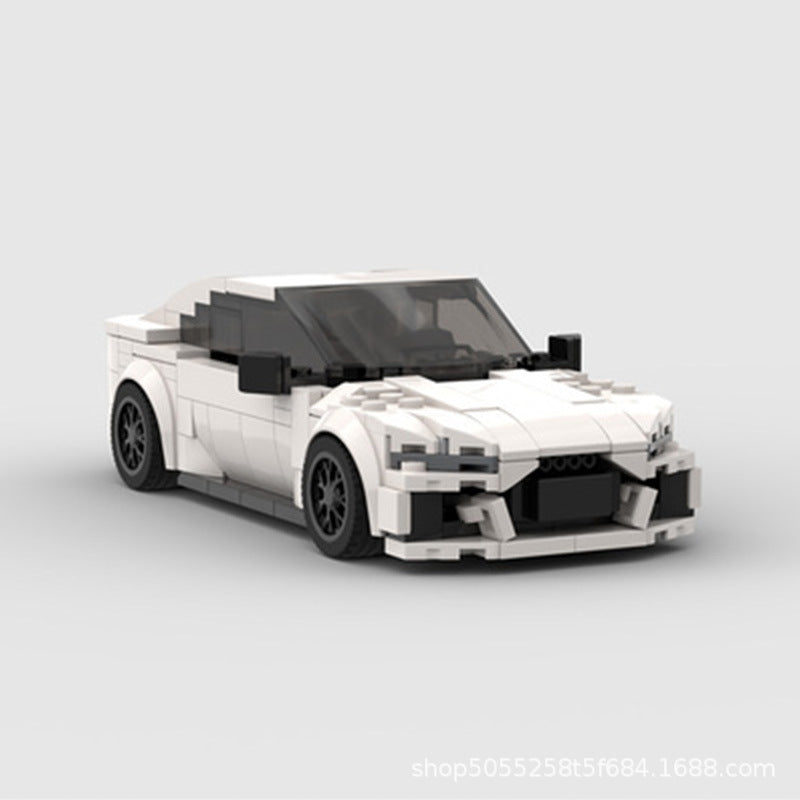 [Suit Thug] MOC building blocks are compatible with Lego to assemble the Audi RS7 sports car model speed8 grid car