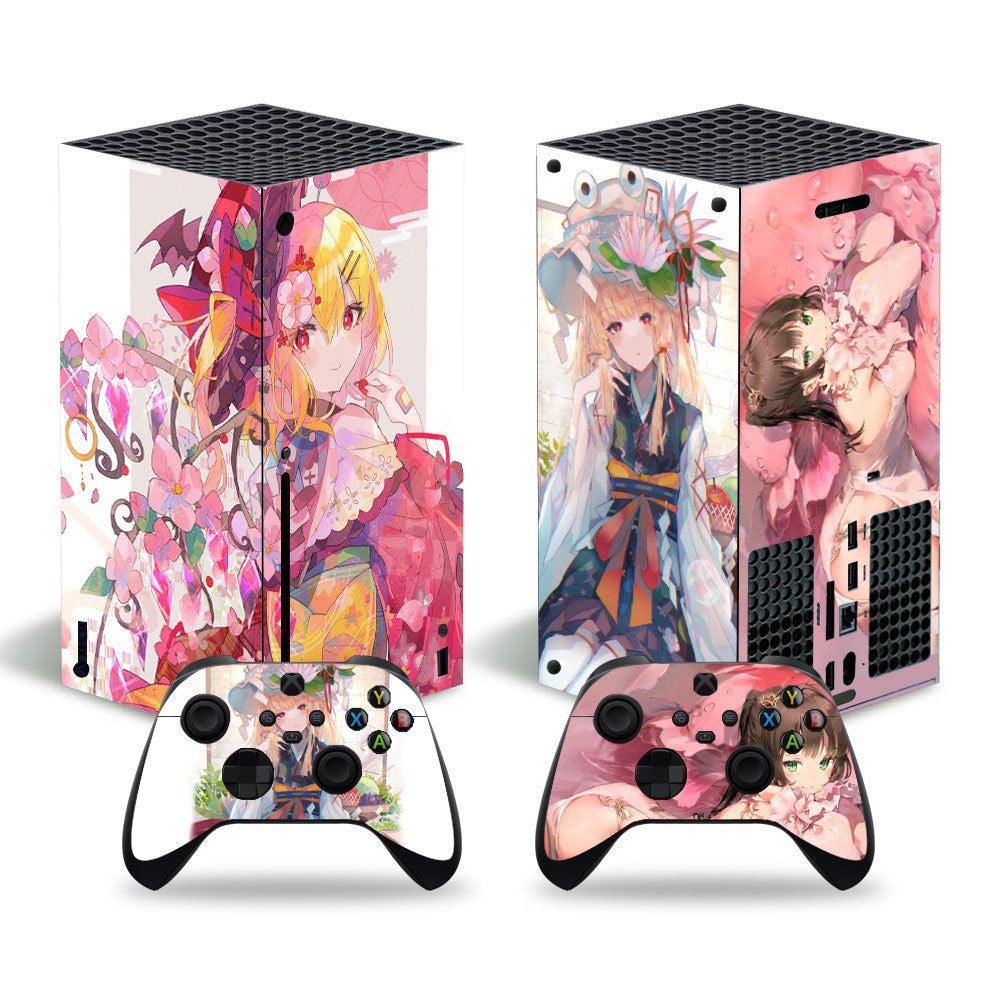 XBOX SERIES X game console full body sticker PVC material no bubble air guide slot cartoon animation