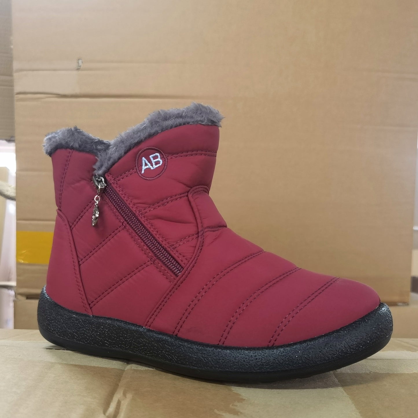 2023 new cross-border foreign trade women's shoes warm side chain lazy winter Wenzhou snow boots female mother shoes large size 43