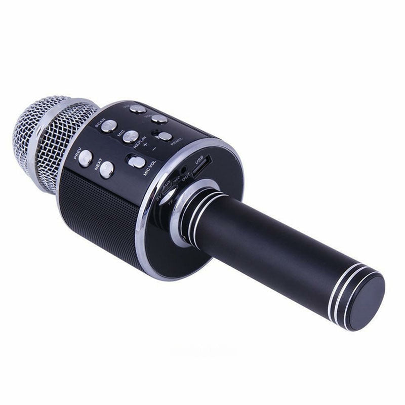 WS858 wireless Bluetooth microphone karaoke home karaoke handheld microphone integrated audio spot