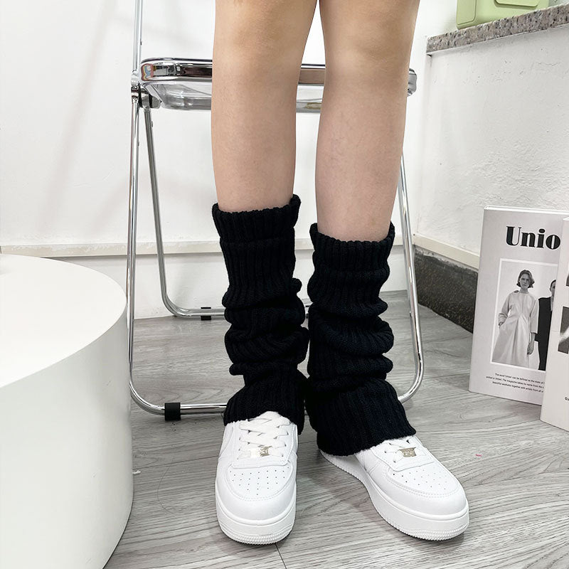 50cm Japanese style high-top knitted leg socks college style versatile jk uniform lolita solid color socks calf socks