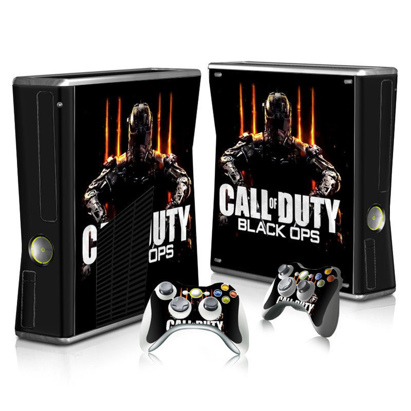 xbox360 slim game console full body stickers Call of Duty Black Ops OPS 2 3 4 Skin