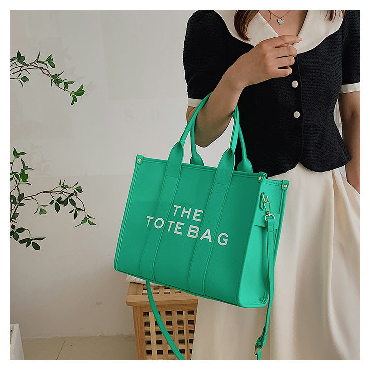 2023 New Printing Simple Tote Bag Large-capacity Letter Handheld Underarm Bag Fashion Trend One Shoulder Messenger Bag