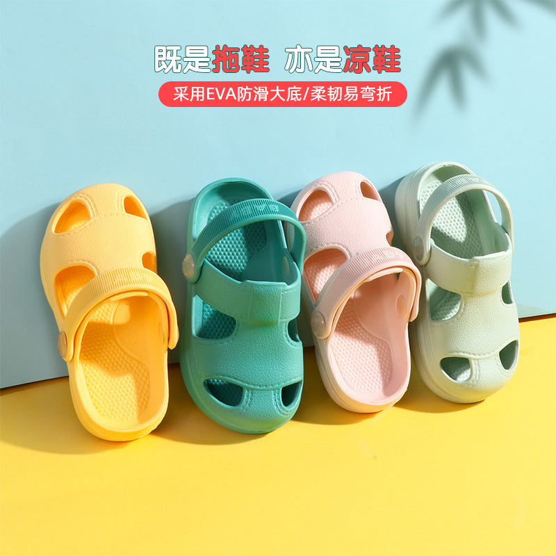 Aibeijia Children's Hole Shoes Summer Boys Baby Soft Bottom Beach Shoes Baby Girls Cartoon Children's Sandals and Slippers Wholesale