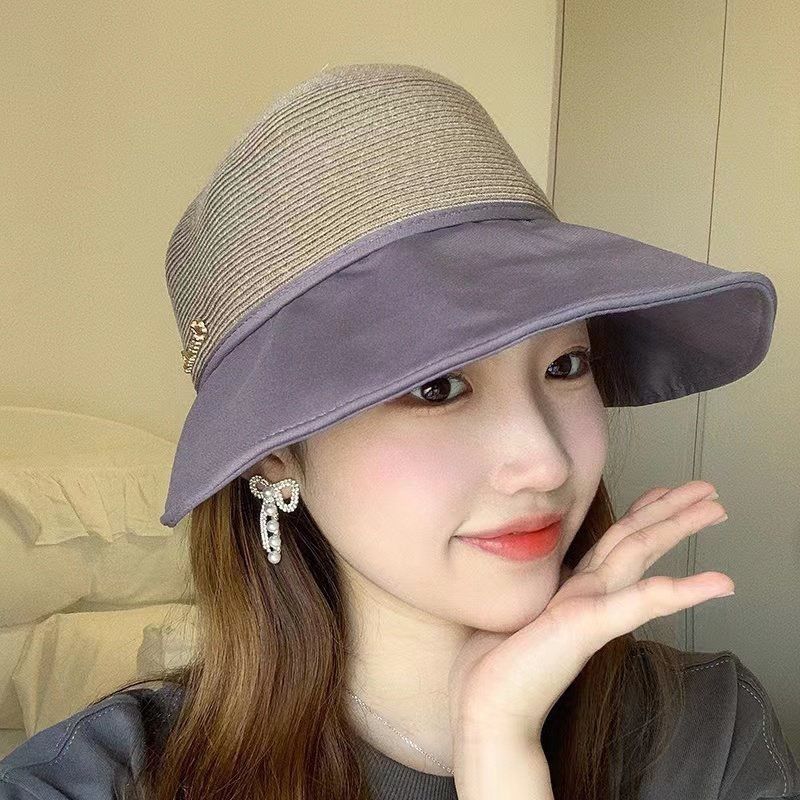 2023 hot style fashion summer women's summer sunshade sunscreen duck tongue all-match anti-ultraviolet large brim sun hat trendy wholesale