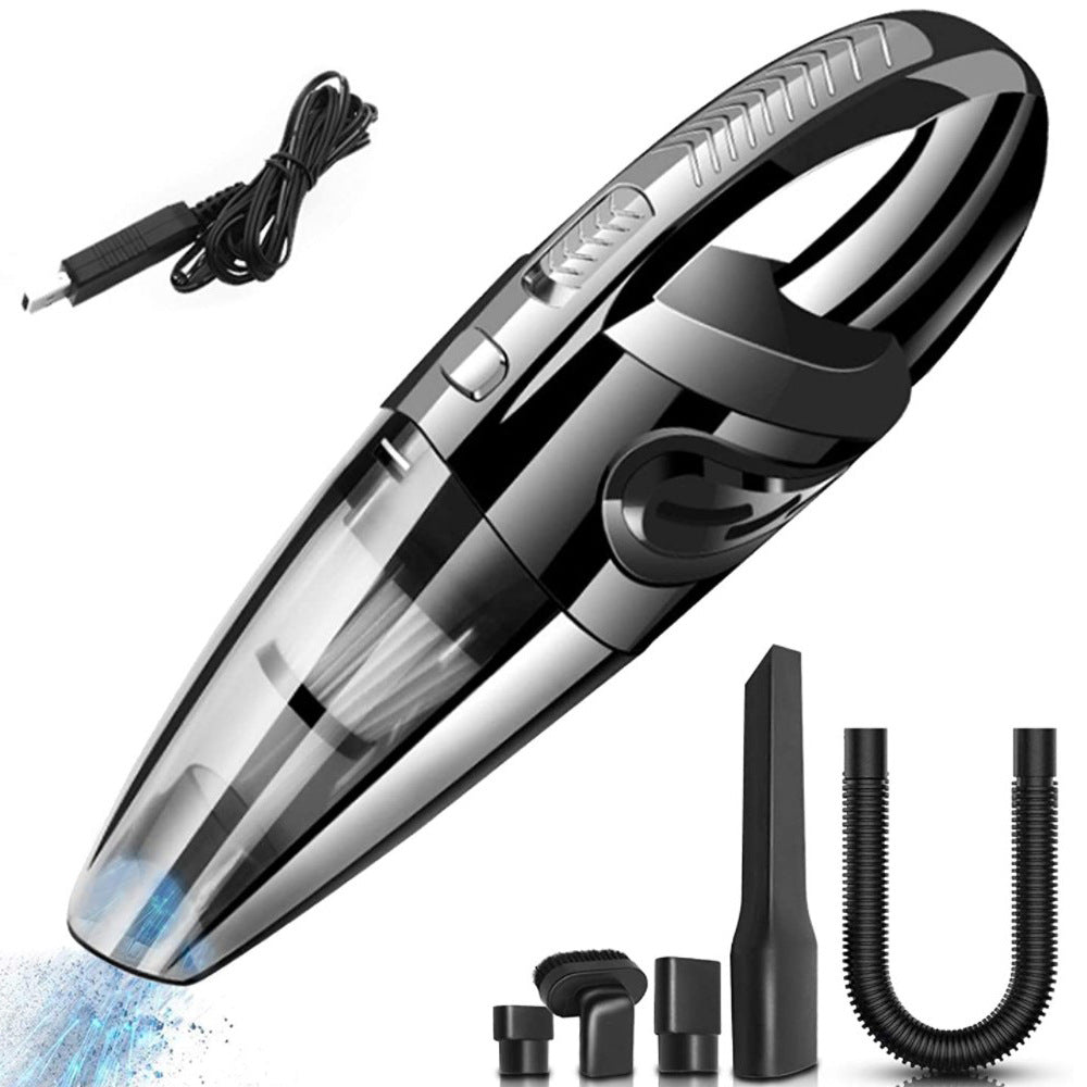 Wireless car vacuum cleaner high power 120W car and home dual use handheld rechargeable dry and wet large suction English cross-border