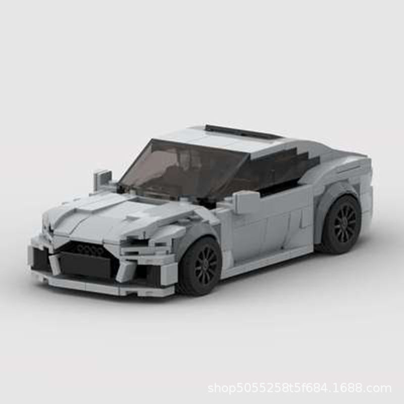 [Suit Thug] MOC building blocks are compatible with Lego to assemble the Audi RS7 sports car model speed8 grid car